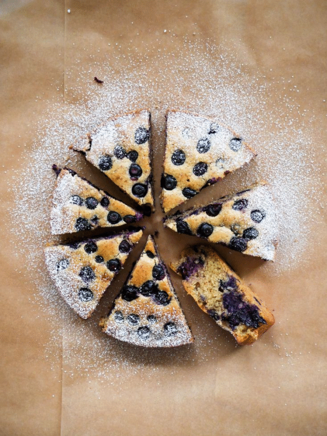 Blueberry Olive Oil Cake Recipe