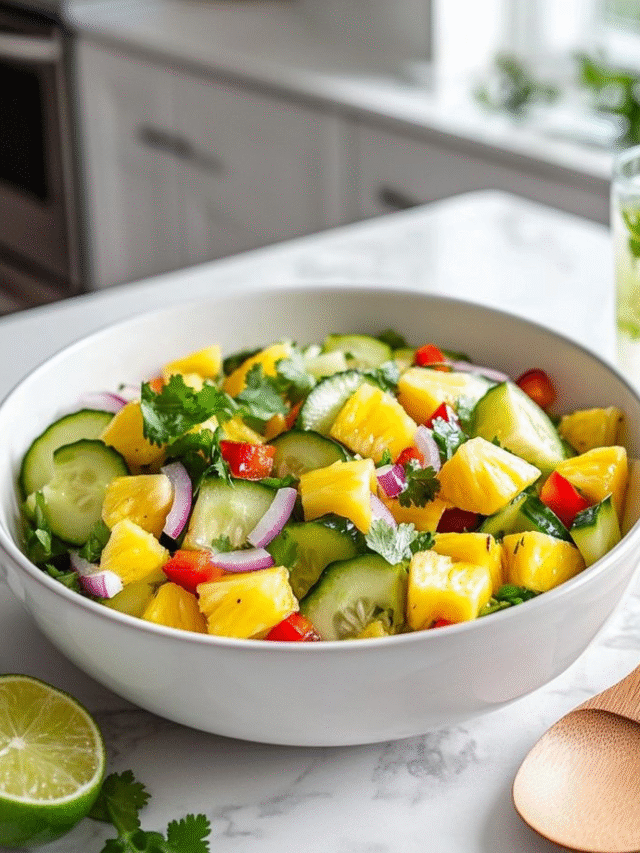 Easy Pineapple Cucumber Salad